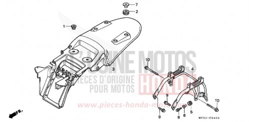 PARAFANGO POSTERIORE NX650P di 1993